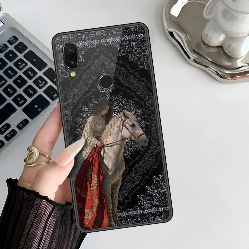 Xiaomi Redmi 7 Cover - Onation Persian Rugs Series 3 - HQ Ultra Shine Premium Infinity Glass Soft Silicon Borders Case