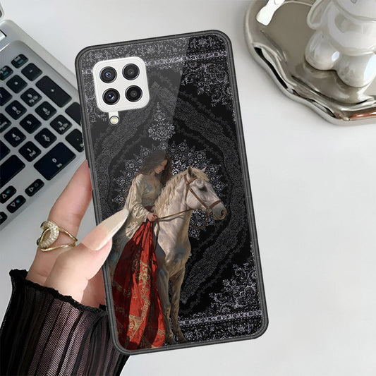 Samsung Galaxy A22 Cover - Onation Persian Rugs Series 3 - HQ Ultra Shine Premium Infinity Glass Soft Silicon Borders Case