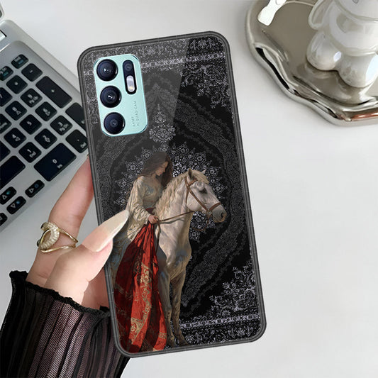 Oppo Reno 6 Cover - Onation Persian Rugs Series 3 - HQ Ultra Shine Premium Infinity Glass Soft Silicon Borders Case