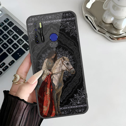 Infinix Hot 9 Cover - Onation Persian Rugs Series 3 - HQ Ultra Shine Premium Infinity Glass Soft Silicon Borders Case