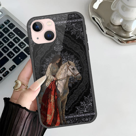 iPhone 14 Plus Cover - Onation Persian Rugs Series 3 - HQ Ultra Shine Premium Infinity Glass Soft Silicon Borders Case