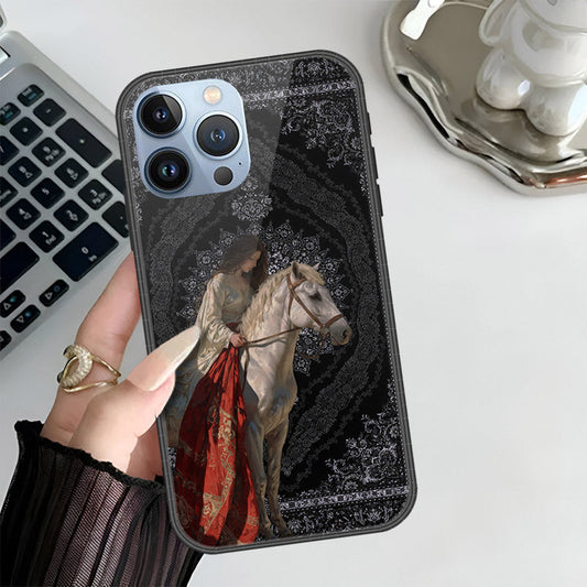 iPhone 14 Pro Max Cover - Onation Persian Rugs Series 3 - HQ Ultra Shine Premium Infinity Glass Soft Silicon Borders Case