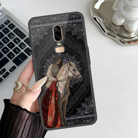 OnePlus 6 Cover - Onation Persian Rugs Series 3 - HQ Ultra Shine Premium Infinity Glass Soft Silicon Borders Case
