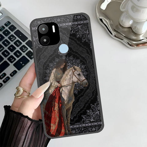 Xiaomi Redmi A1 Plus Cover - Onation Persian Rugs Series 3 - HQ Ultra Shine Premium Infinity Glass Soft Silicon Borders Case