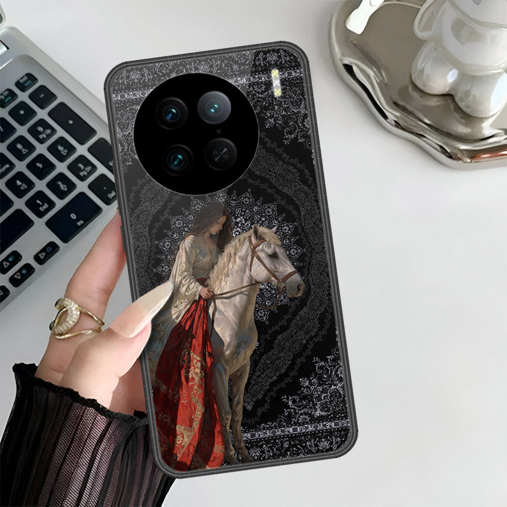 Vivo X90 Pro Cover - Onation Persian Rugs Series 3 - HQ Ultra Shine Premium Infinity Glass Soft Silicon Borders Case