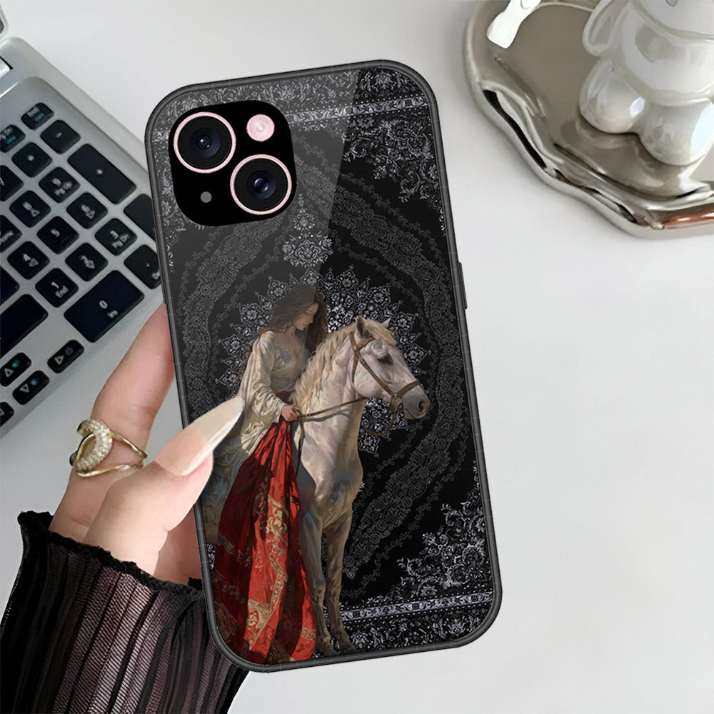 iPhone 15 Plus Cover - Onation Persian Rugs Series 3 - HQ Ultra Shine Premium Infinity Glass Soft Silicon Borders Case