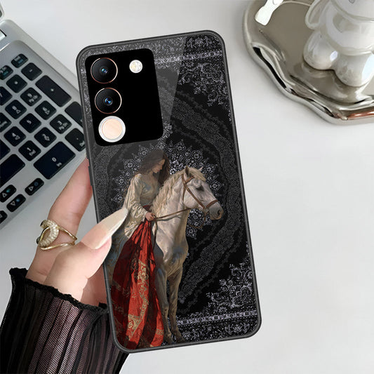 Vivo Y200 5G Cover - Onation Persian Rugs Series 3 - HQ Ultra Shine Premium Infinity Glass Soft Silicon Borders Case