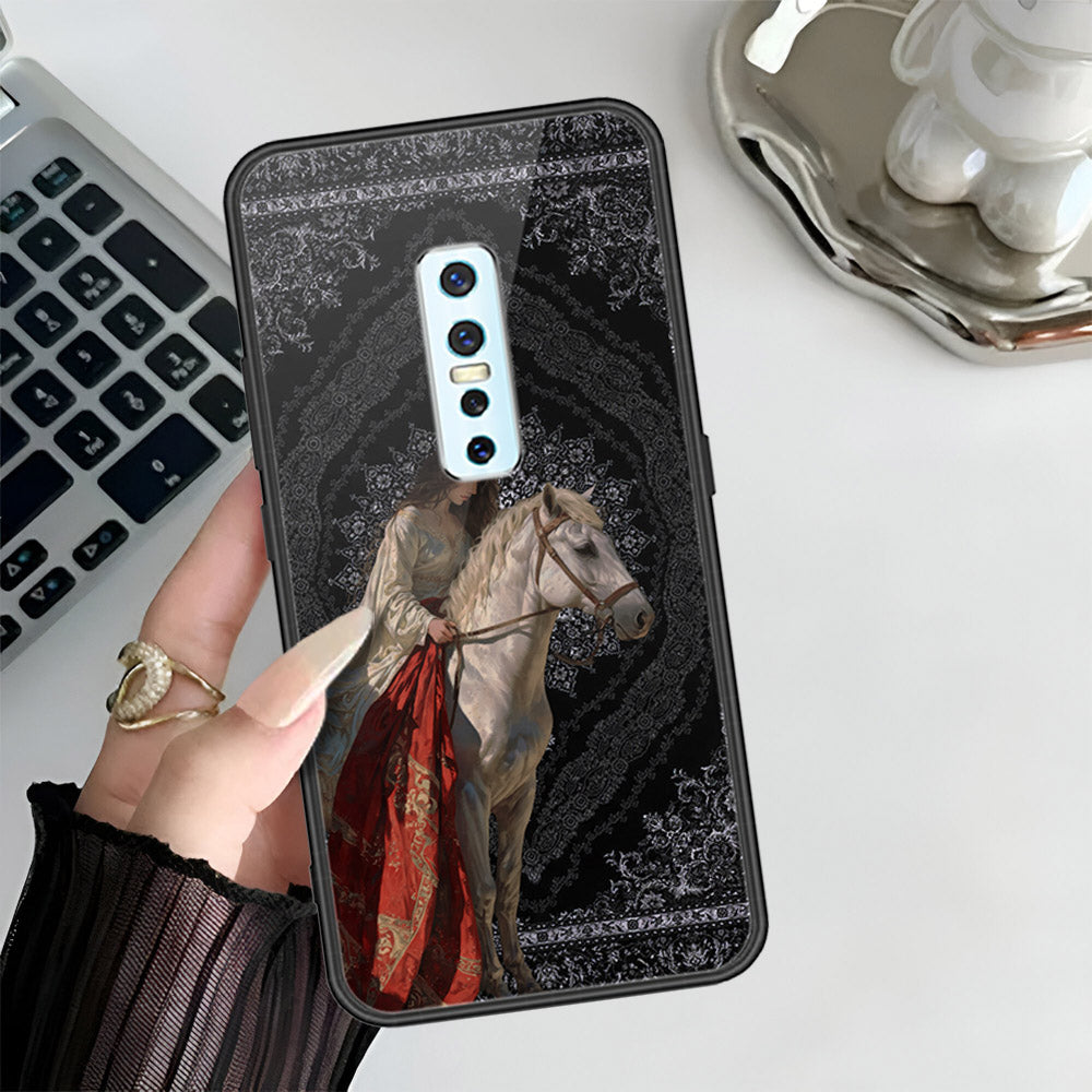 Vivo V17 Pro Cover - Onaton Persian Rugs Series 3 - HQ Ultra Shine Premium Infinity Glass Soft Silicon Borders Case