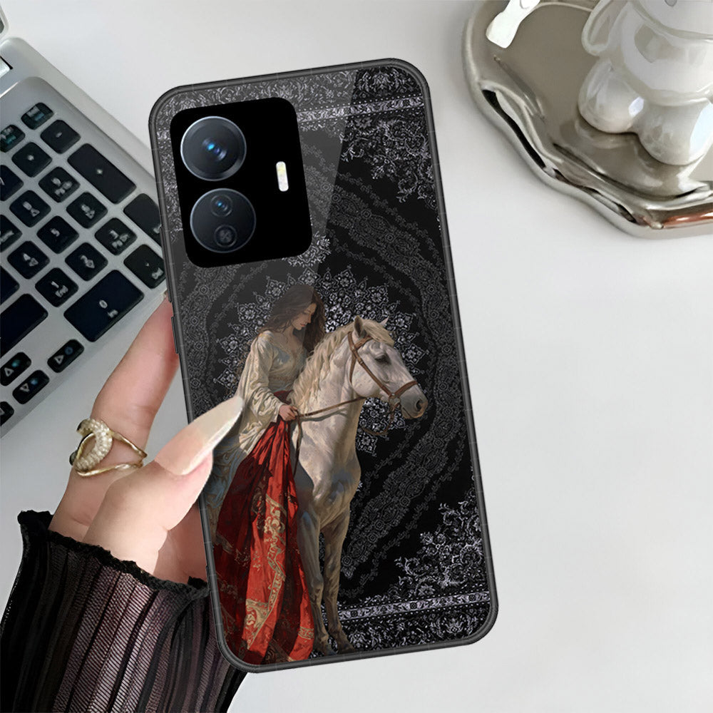Vivo Y77e Cover - Onation Persian Rugs Series 3 - HQ Ultra Shine Premium Infinity Glass Soft Silicon Borders Case
