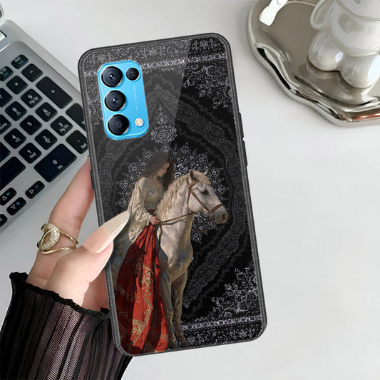 Oppo Reno 5 5G Cover - Onaton Persian Rugs Series 3 - HQ Ultra Shine Premium Infinity Glass Soft Silicon Borders Case