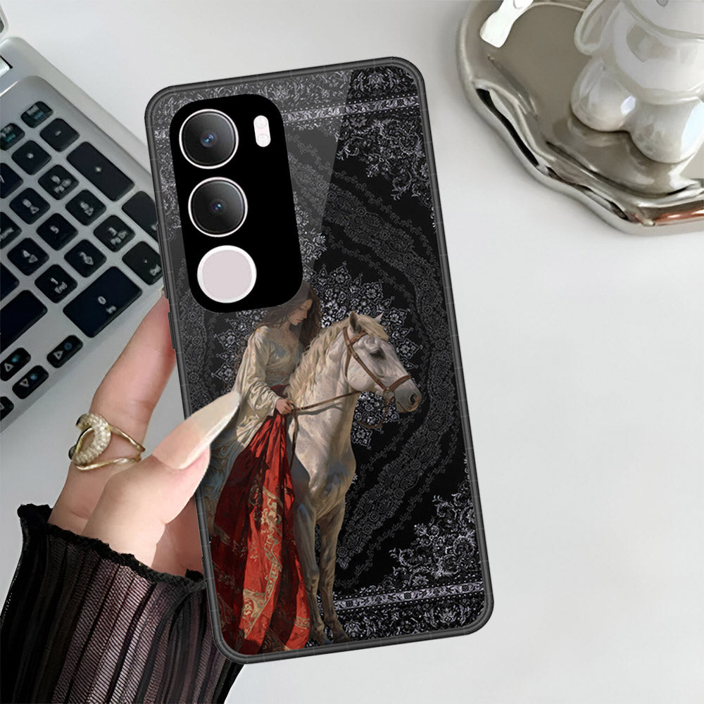Vivo Y19 5G Cover - Onation Persian Rugs Series 3 - HQ Ultra Shine Premium Infinity Glass Soft Silicon Borders Case