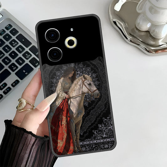 Tecno Pova 6 Cover - ONation Persian Rugs Series 3 - HQ Ultra Shine Premium Infinity Glass Soft Silicon Borders Case