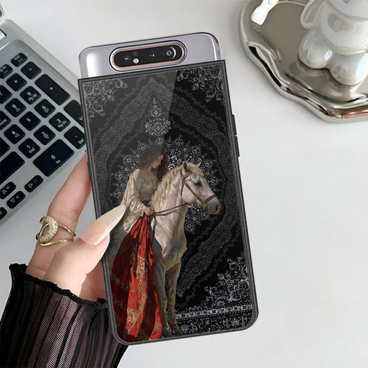 Samsung Galaxy A80 Cover - Onaton Persian Rugs Series 3 - HQ Ultra Shine Premium Infinity Glass Soft Silicon Borders Case