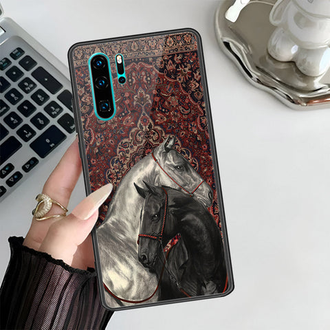 Huawei P30 Pro Cover - Onaton Persian Rugs Series 3 - HQ Ultra Shine Premium Infinity Glass Soft Silicon Borders Case