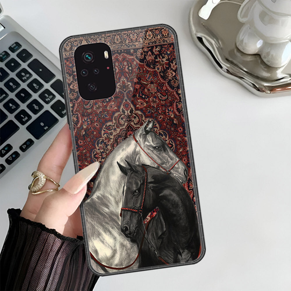 Xiaomi Redmi Note 10 4G Cover - Onaton Persian Rugs Series 3 - HQ Ultra Shine Premium Infinity Glass Soft Silicon Borders Case (Fast Delievery)