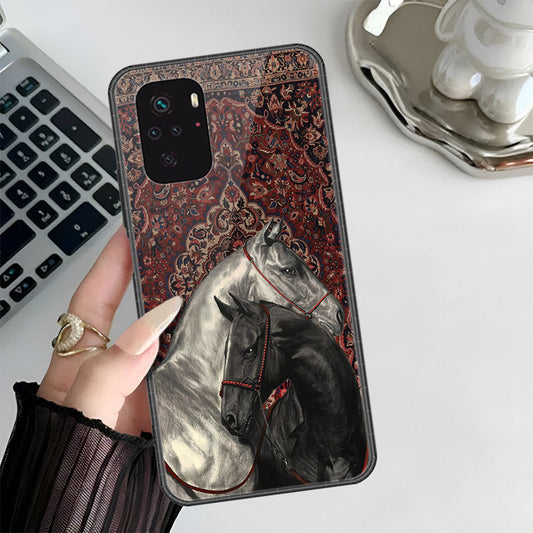 Xiaomi Redmi Note 10 4G Cover - Onaton Persian Rugs Series 3 - HQ Ultra Shine Premium Infinity Glass Soft Silicon Borders Case (Fast Delievery)