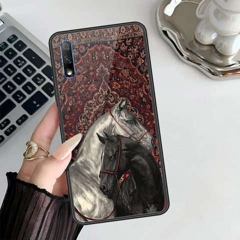 Huawei Enjoy 10 Plus Cover - ONation Persian Rugs Series 3 - HQ Ultra Shine Premium Infinity Glass Soft Silicon Borders Case