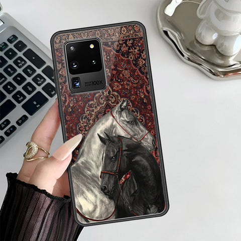 Samsung Galaxy S20 Ultra Cover - Onaton Persian Rugs Series 3 - HQ Ultra Shine Premium Infinity Glass Soft Silicon Borders Case
