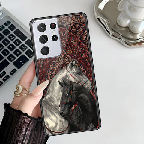 Samsung Galaxy S21 Ultra 5G Cover - Onaton Persian Rugs Series 3 - HQ Ultra Shine Premium Infinity Glass Soft Silicon Borders Case