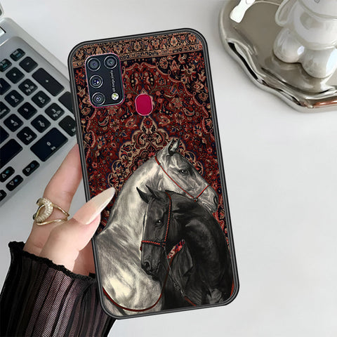Samsung Galaxy M31 Cover - Onaton Persian Rugs Series 3 - HQ Ultra Shine Premium Infinity Glass Soft Silicon Borders Case