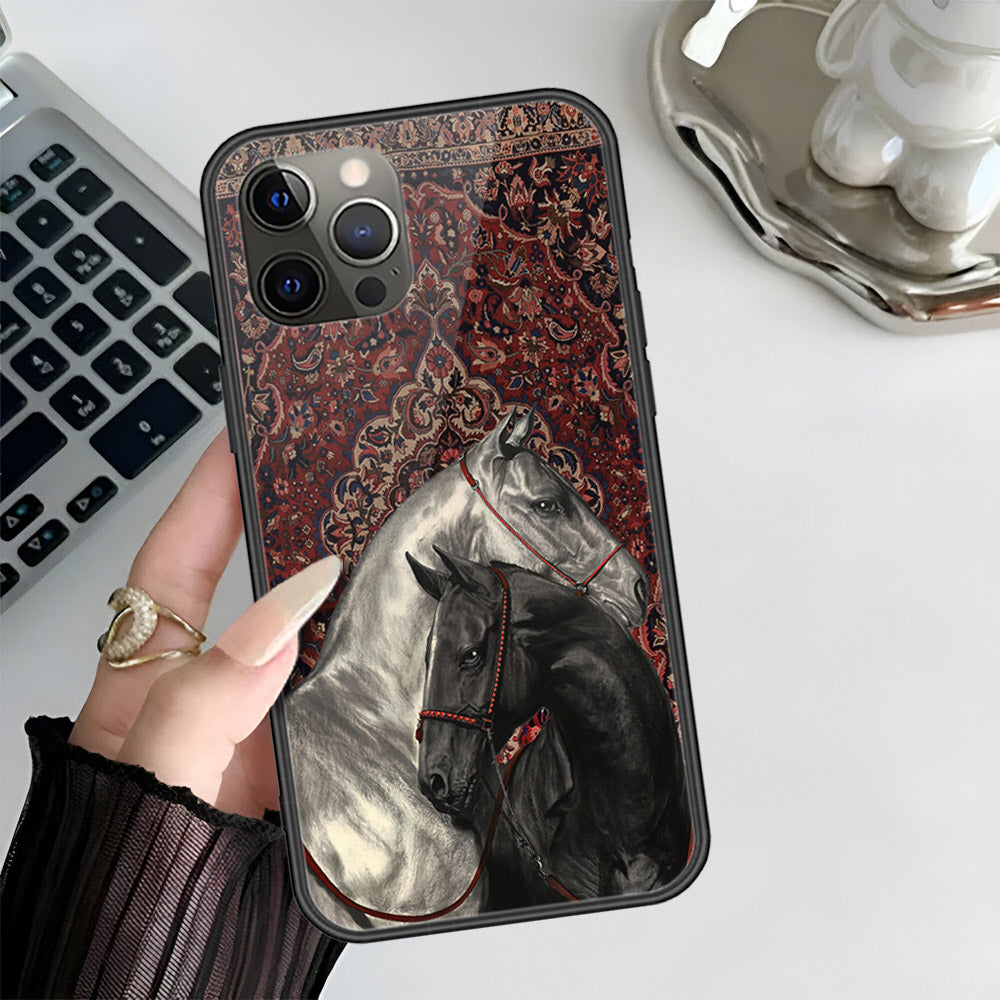 iPhone 12 Pro Max - Onation Persian Rugs Series 3 - HQ Ultra Shine Premium Infinity Glass Soft Silicon Borders Case (Fast Delivery)(AH)