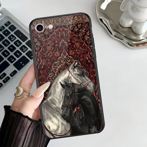 iPhone SE 2020 - Onation Persian Rugs Series 3 - HQ Ultra Shine Premium Infinity Glass Soft Silicon Borders Case