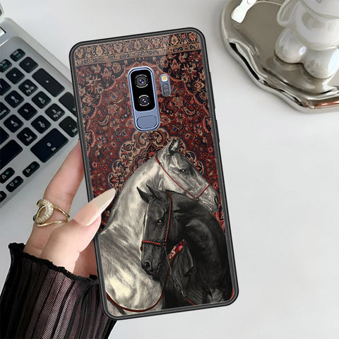 Samsung Galaxy S9 Plus Cover - Onaton Persian Rugs Series 3 - HQ Ultra Shine Premium Infinity Glass Soft Silicon Borders Case