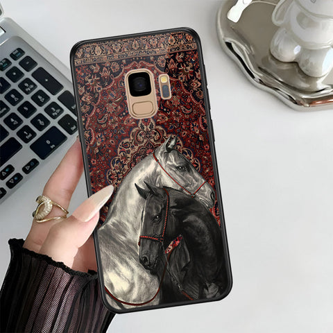 Samsung Galaxy S9 Cover - Onaton Persian Rugs Series 3 - HQ Ultra Shine Premium Infinity Glass Soft Silicon Borders Case