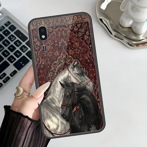 Samsung Galaxy A2 Core Cover - Onaton Persian Rugs Series 3 - HQ Ultra Shine Premium Infinity Glass Soft Silicon Borders Case