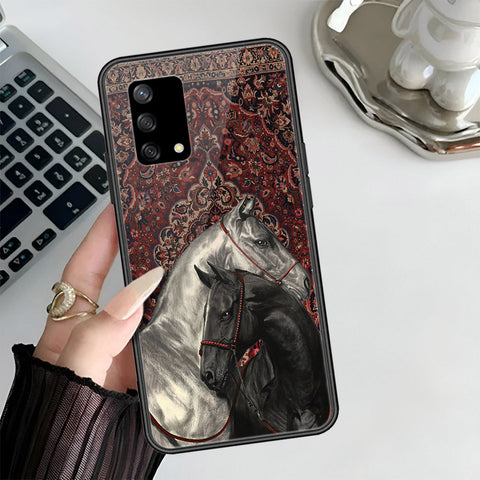 Oppo A95 Cover - Onation Persian Rugs Series 3 - HQ Ultra Shine Premium Infinity Glass Soft Silicon Borders Case