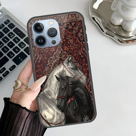 iPhone 13 Pro Cover - Onation Persian Rugs Series 3 - HQ Ultra Shine Premium Infinity Glass Soft Silicon Borders Case