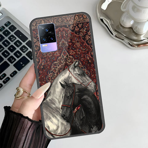 Vivo V21e Cover - Onation Persian Rugs Series 3 - HQ Ultra Shine Premium Infinity Glass Soft Silicon Borders Case
