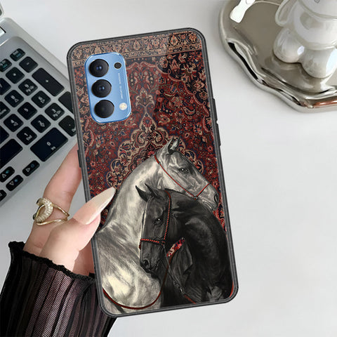 Oppo Reno 4 Cover - Onation Persian Rugs Series 3 - HQ Ultra Shine Premium Infinity Glass Soft Silicon Borders Case