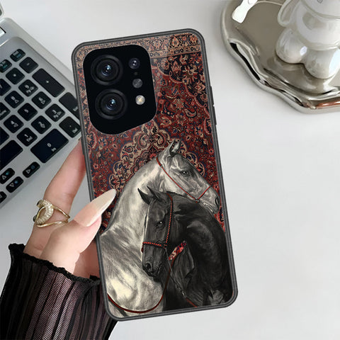 Oppo Find X5 Cover - Onation Persian Rugs Series 3 - HQ Ultra Shine Premium Infinity Glass Soft Silicon Borders Case