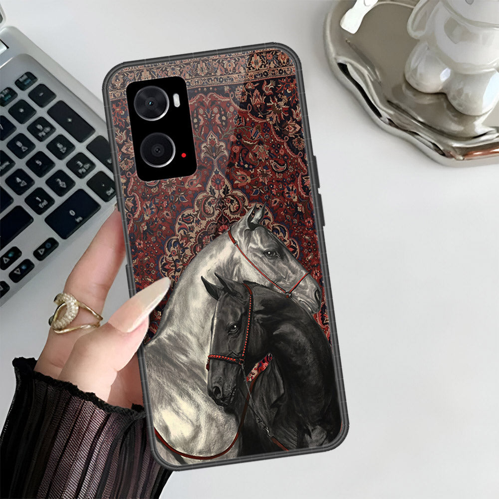 Oppo A76 Cover - Onation Persian Rugs Series 3 - HQ Ultra Shine Premium Infinity Glass Soft Silicon Borders Case (Fast Delivery) F