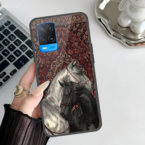 Oppo A54 4G Cover - Onation Persian Rugs Series 3 - HQ Ultra Shine Premium Infinity Glass Soft Silicon Borders Case