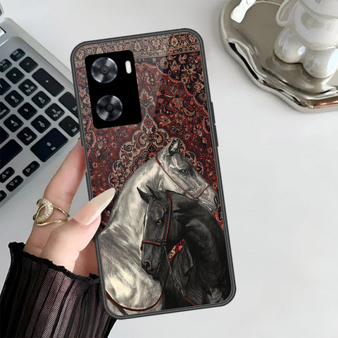 Oppo A57 4G 2022 Cover - Onation Persian Rugs Series 3 - HQ Ultra Shine Premium Infinity Glass Soft Silicon Borders Case