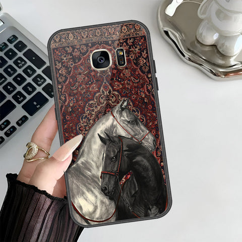Samsung Galaxy S7 Cover - Onation Persian Rugs Series 3 - HQ Ultra Shine Premium Infinity Glass Soft Silicon Borders Case