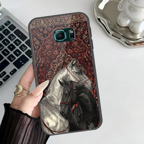 Samsung Galaxy S6 Edge Plus Cover - Onation Persian Rugs Series 3 - HQ Ultra Shine Premium Infinity Glass Soft Silicon Borders Case