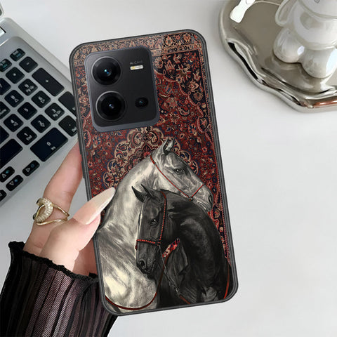 Vivo V25e Cover - Onation Persian Rugs Series 3 - HQ Ultra Shine Premium Infinity Glass Soft Silicon Borders Case