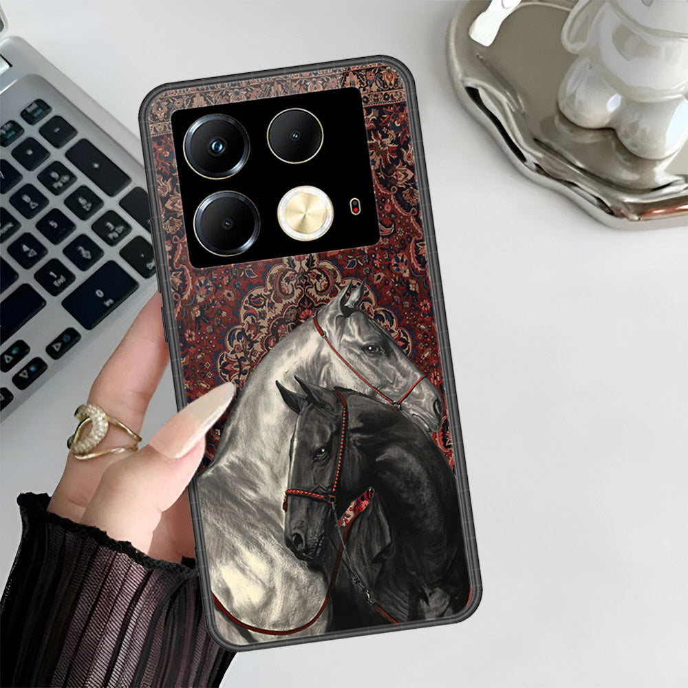 Infinix Note 40 Cover - Onation Persian Rugs Series 3 - HQ Ultra Shine Premium Infinity Glass Soft Silicon Borders Case (Fast Delivery)(AH)