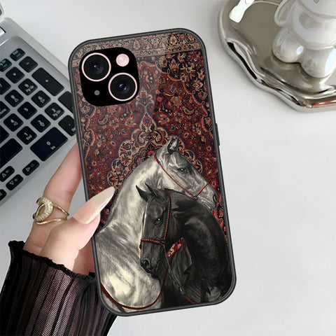 iPhone 15 Plus Cover - Onation Persian Rugs Series 3 - HQ Ultra Shine Premium Infinity Glass Soft Silicon Borders Case