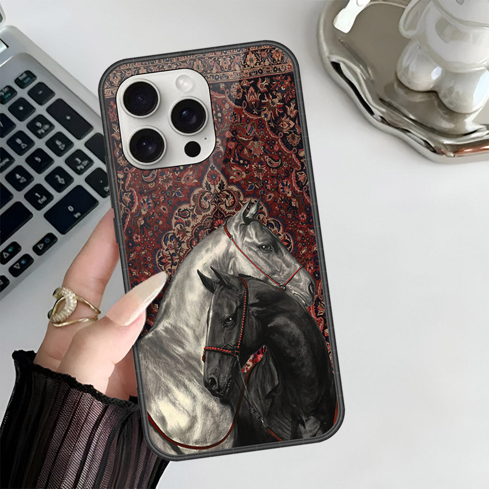iPhone 16 Pro Max - Onation Persian Rugs Series 3 - HQ Ultra Shine Premium Infinity Glass Soft Silicon Borders Case (Fast Delivery)