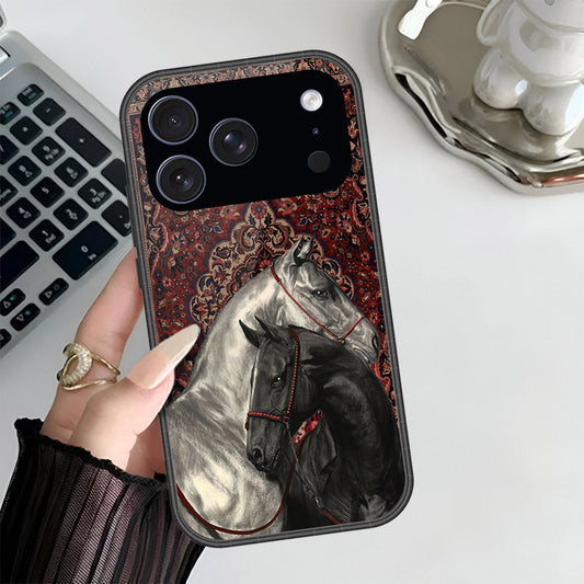 iPhone 17 Pro Max - Onation Persian Rugs Series 3 - HQ Ultra Shine Premium Infinity Glass Soft Silicon Borders Case (Fast Delivery)(AH)