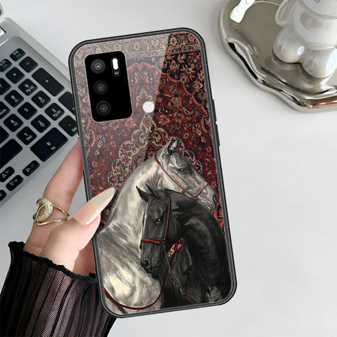 Oppo A54s Cover - ONation Persian Rugs Series 3 - HQ Ultra Shine Premium Infinity Glass Soft Silicon Borders Case