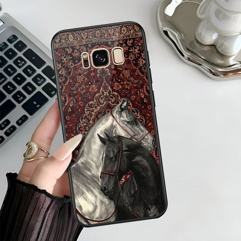 Samsung Galaxy S8 Cover - Onaton Persian Rugs Series 3 - HQ Ultra Shine Premium Infinity Glass Soft Silicon Borders Case