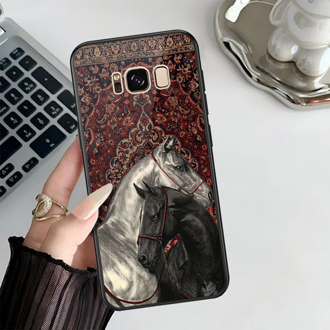 Samsung Galaxy S8 Plus Cover - Onaton Persian Rugs Series 3 - HQ Ultra Shine Premium Infinity Glass Soft Silicon Borders Case