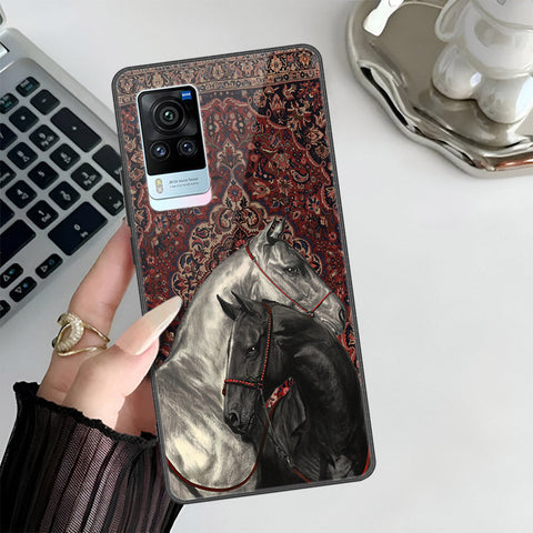 Vivo X60 Cover - ONation Persian Rugs Series 3 - HQ Ultra Shine Premium Infinity Glass Soft Silicon Borders Case