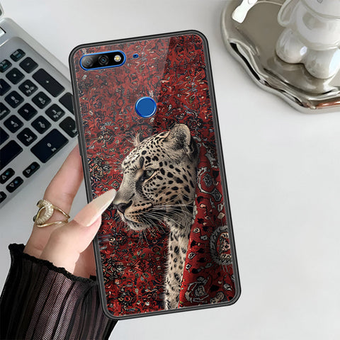 Huawei Y7 2018 Cover - Onaton Persian Rugs Series 3 - HQ Ultra Shine Premium Infinity Glass Soft Silicon Borders Case