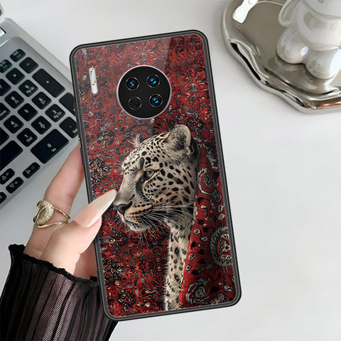 Huawei Mate 30 Cover - Onaton Persian Rugs Series 3 - HQ Ultra Shine Premium Infinity Glass Soft Silicon Borders Case